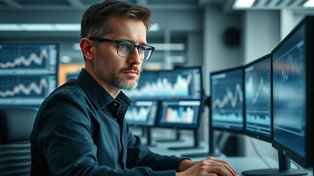 digital marketing trends 2024 - SEO expert optimizing content with advanced search engine analytics