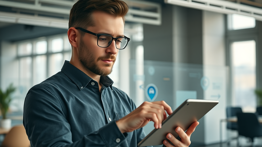 Modern London digital marketer adjusting automated email campaign workflow