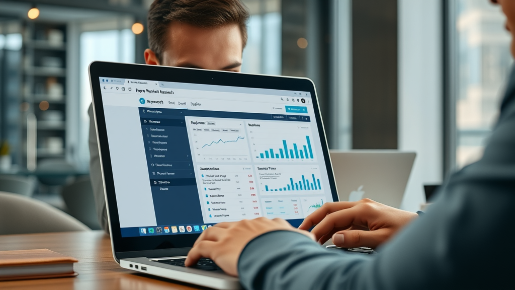 search tool dashboard keyword research london ontario