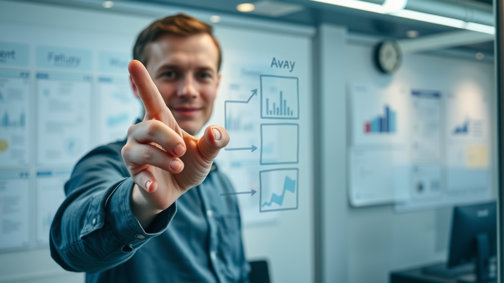 Small business content strategist drawing a buyer journey map, content marketing tips for small businesses