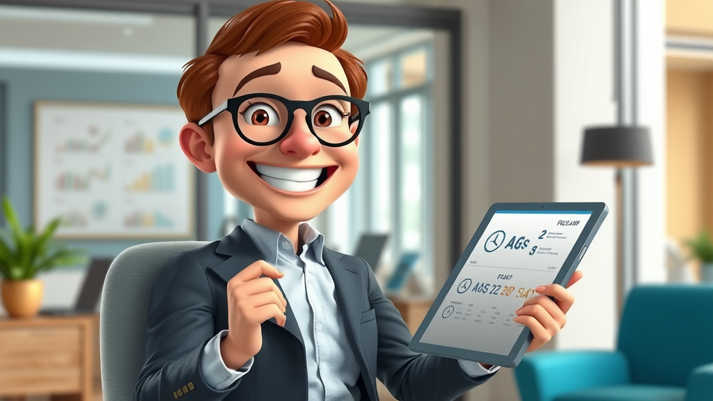 Friendly London marketing consultant addressing common email marketing FAQs with client, digital tablet displaying campaign statistics in a consulting setting.