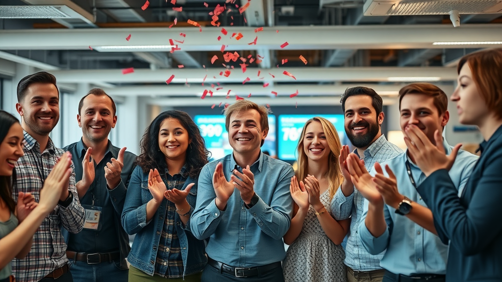 successful b2b team email marketing campaign celebration london