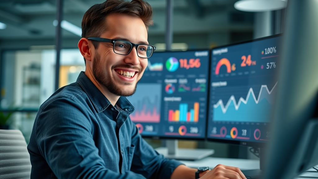 Digital marketing dashboard showing local SEO and website metrics for London Ontario business
