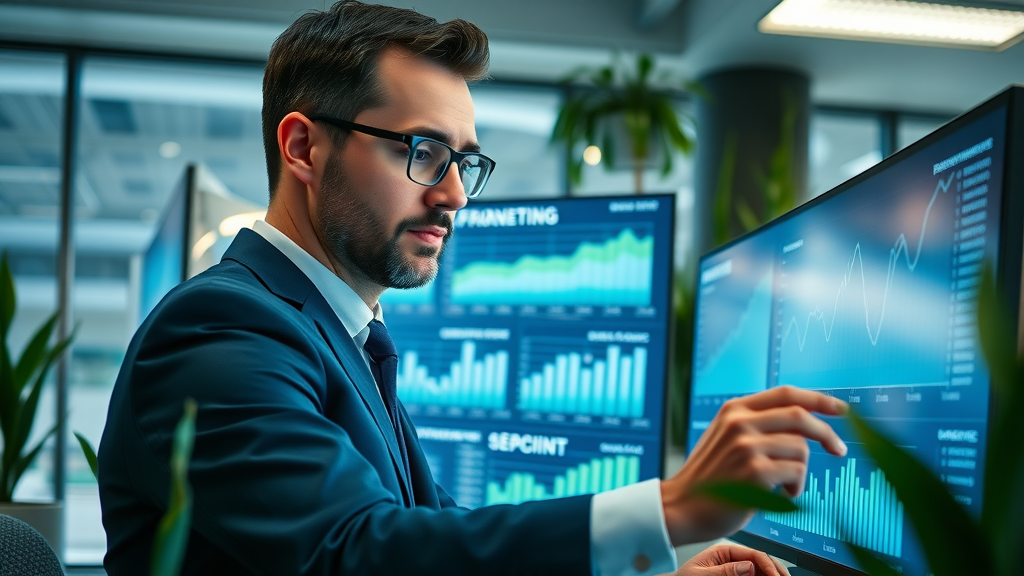 seo services london ontario seo expert analyzing search traffic and performance dashboard