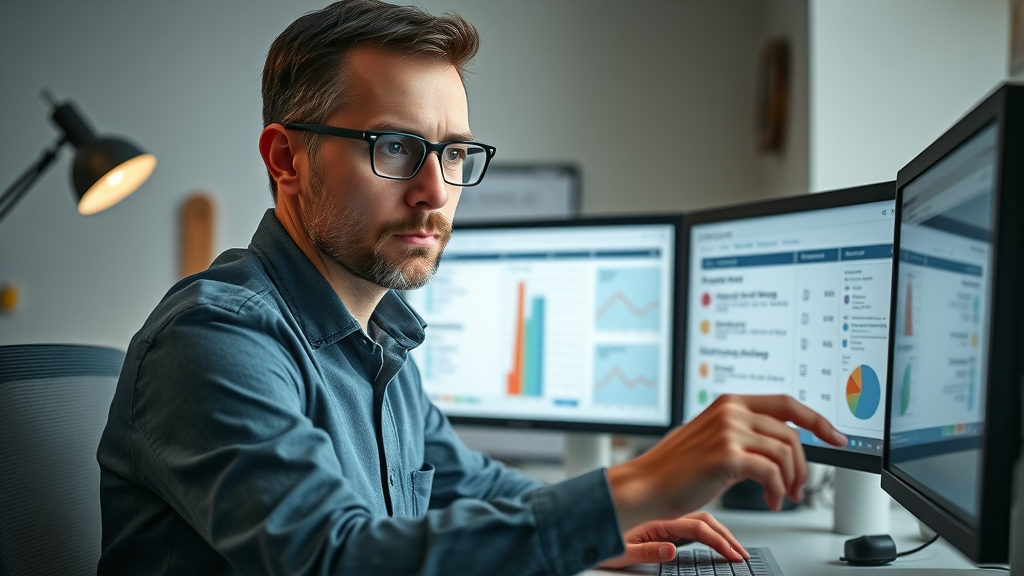 on-page seo london ontario expert conducting content audit and optimizing search engine results in London Ontario office
