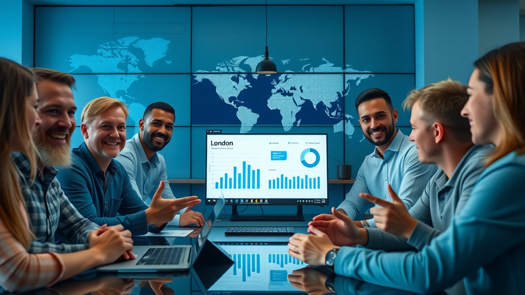 London influencer in global video conference for international influencer marketing campaign extension