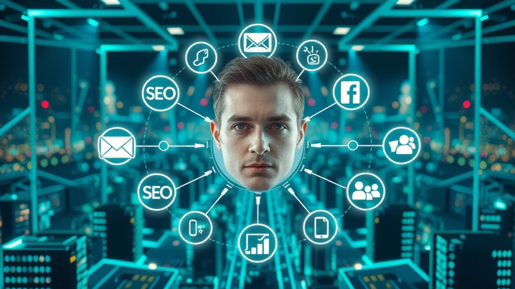 types of digital marketing for small businesses elements infographic