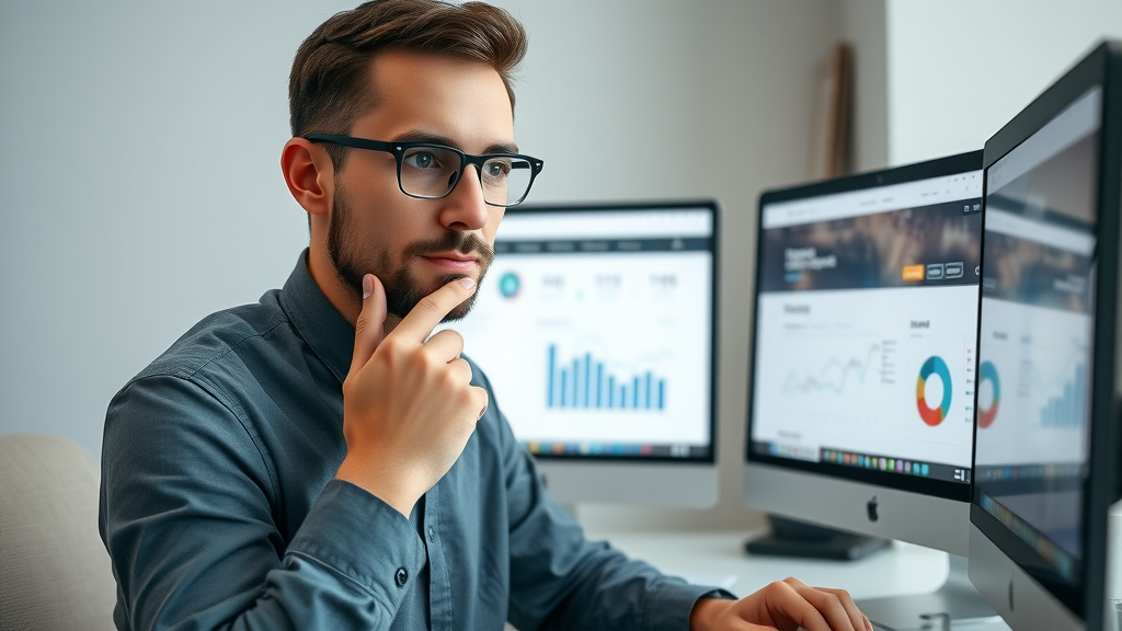 Website interface analyzed by web designer, focused on conversion metrics in London Ontario