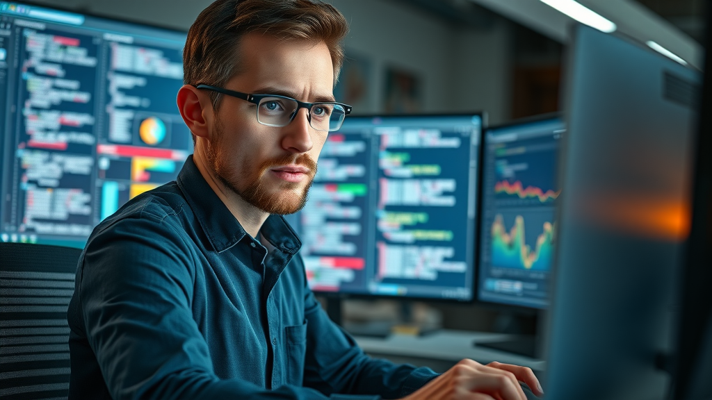 IT professional conducting technical SEO audit for website optimization london ontario