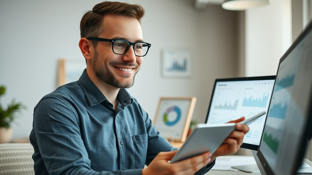 digital marketer analyzing conversion rate ppc advertising london ontario, agency workspace