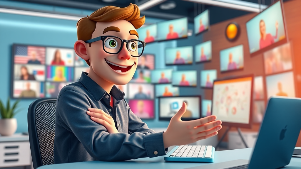 digital marketing trends 2024 - content strategist developing interactive video content on digital workspace