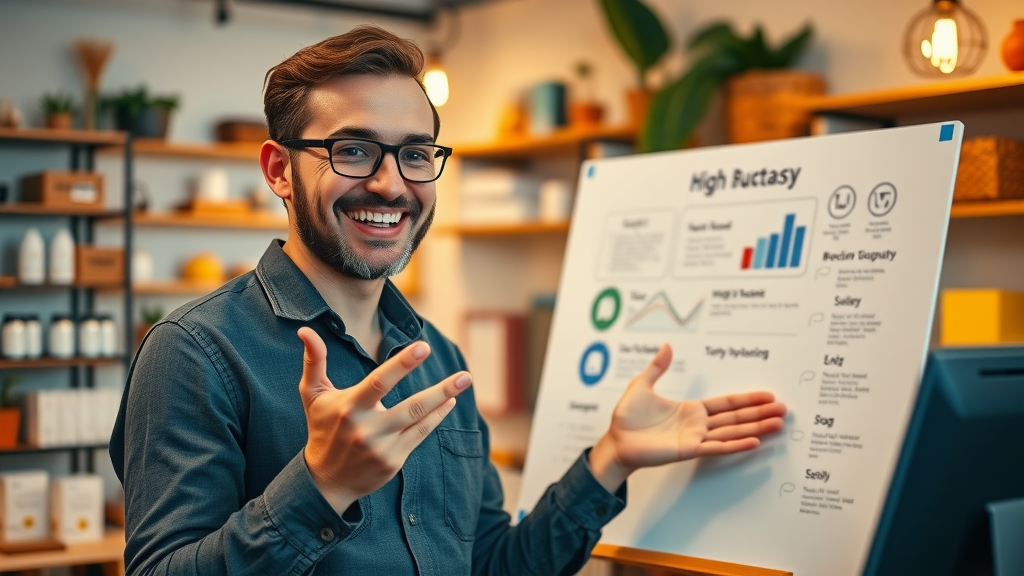 business owner recording a content marketing video tutorial for small business