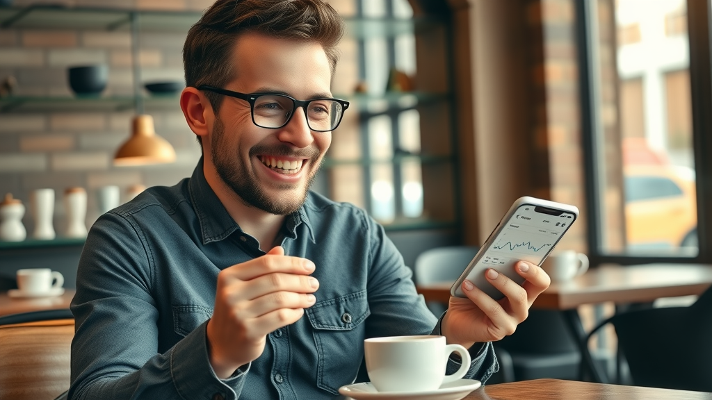 Local business owner in London Ontario reviewing successful social media marketing analytics - content marketing London Ontario