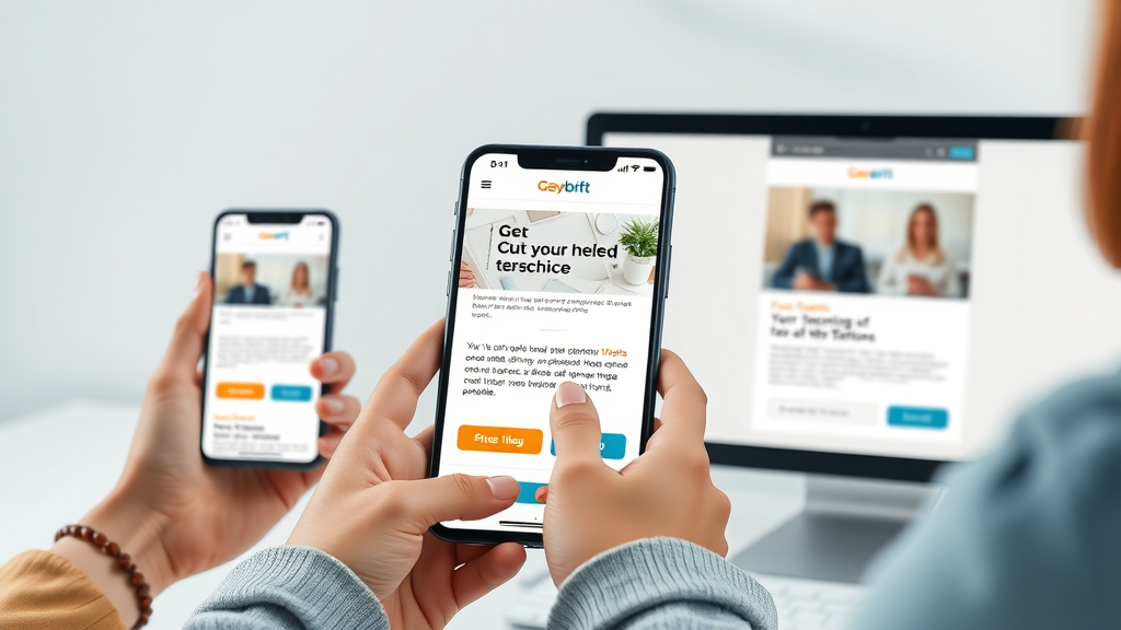 modern responsive email template for mobile and desktop, small business branding