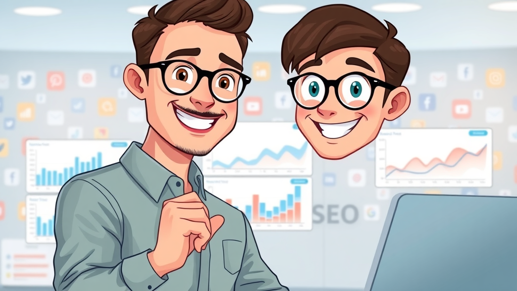 User interacting with digital marketing tools dashboard