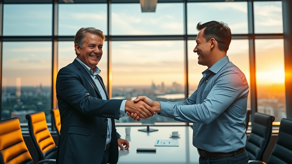 content marketing in london ontario business leaders successful marketing handshake charts boardroom