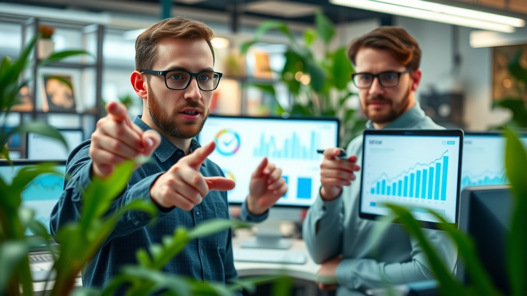 tech savvy marketers analyzing seo reports for b2b content marketing london ontario