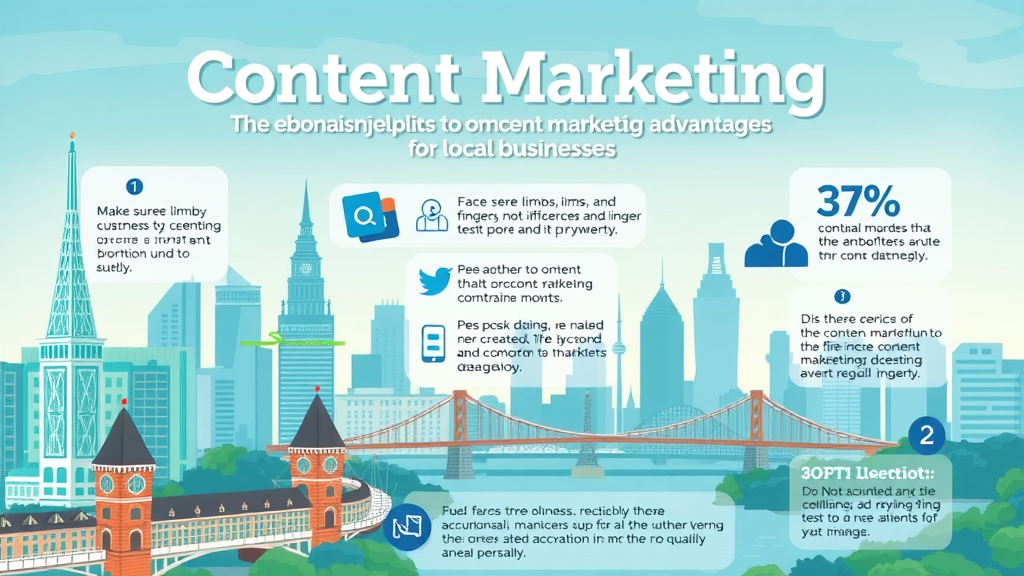 content marketing advantages for local businesses in London Ontario infographic