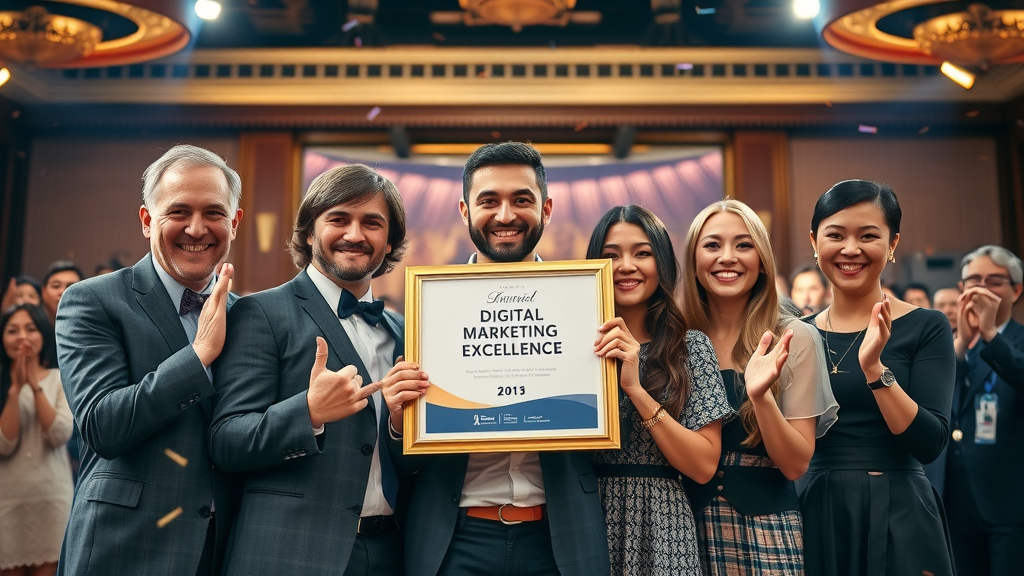 award-winning agency team receiving local recognition, marketing agencies london ontario