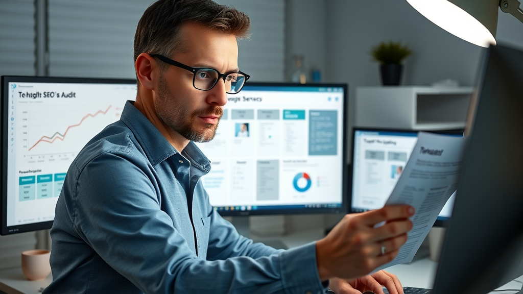Detailed website SEO audit report reviewed by focused analyst in London Ontario